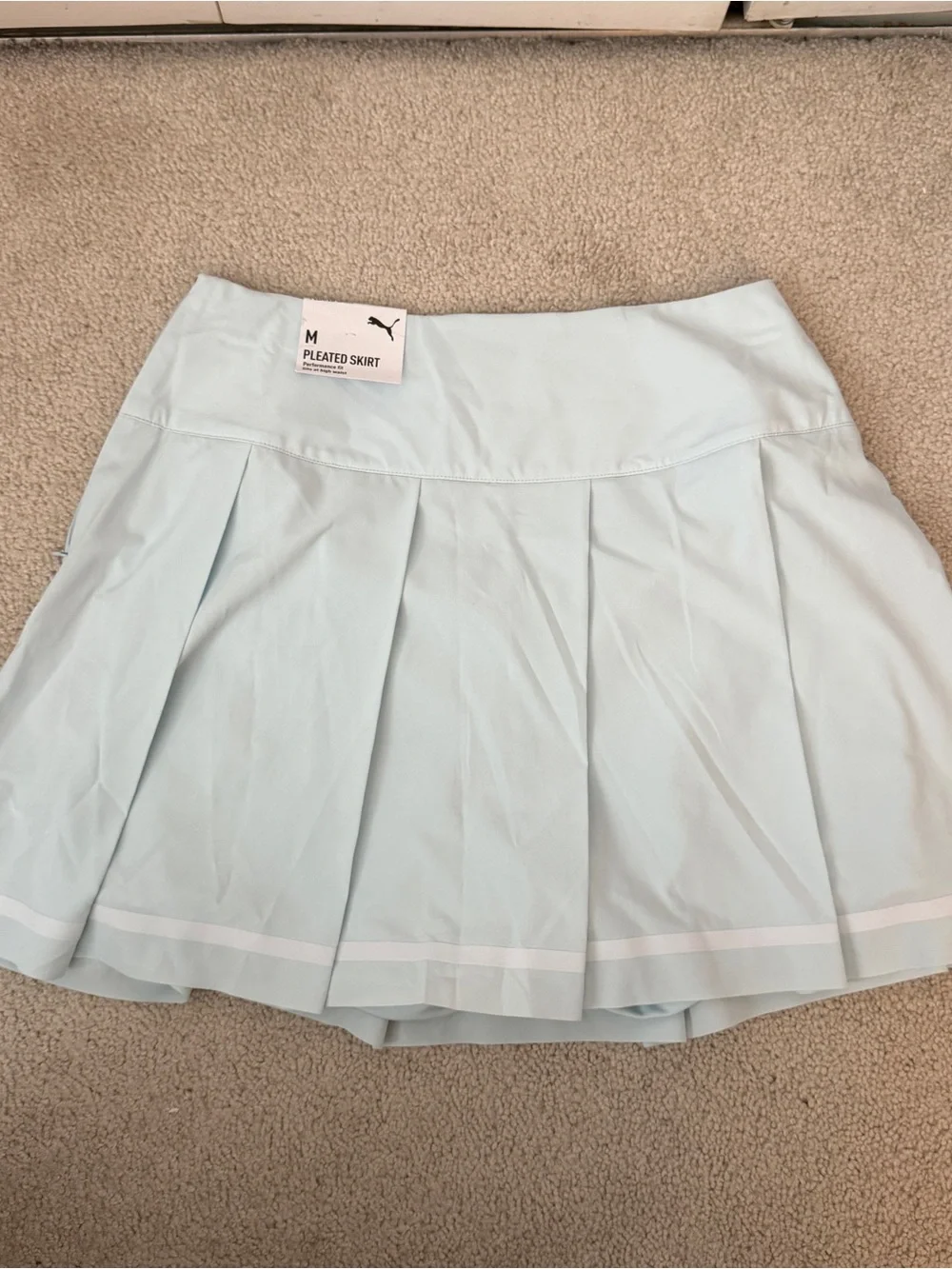Puma Light Blue Pleated Golf Skirt - Picture 3 of 5